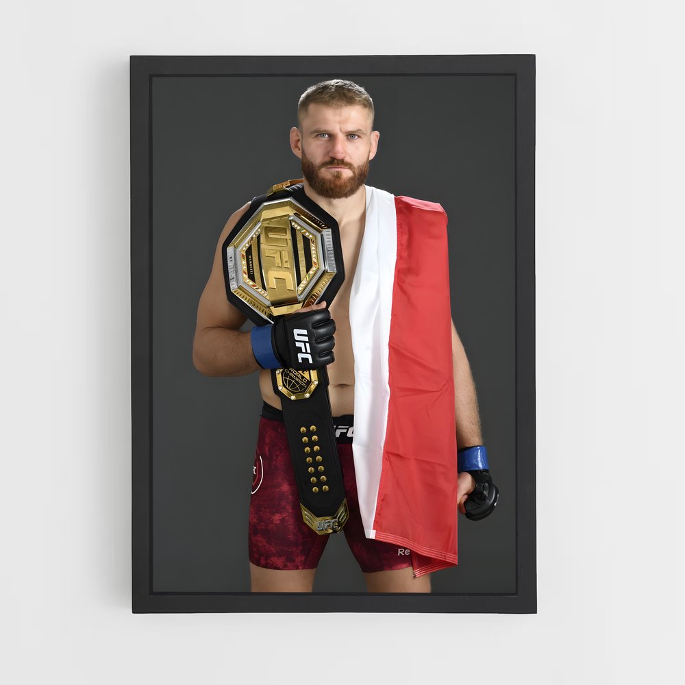 Poster Champion avec Fierté – affiche MMA (vue 2)